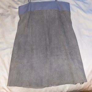 VEDA leather mini dress